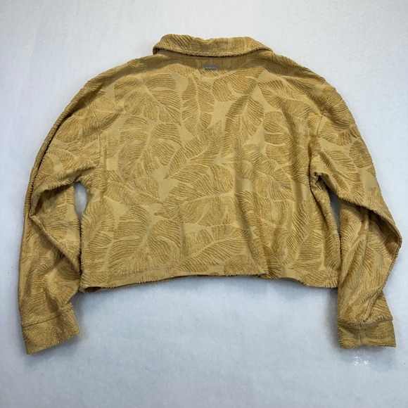 Billabong Essentials Womens Yellow Leaf Jacquard Terry Lounge Set Small - Picture 14 of 16